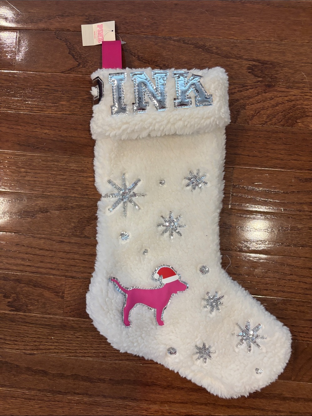Victoria Secret Pink holiday stocking
